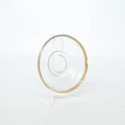 Assiett (Transparent, Guldfärgad) från Golden Line