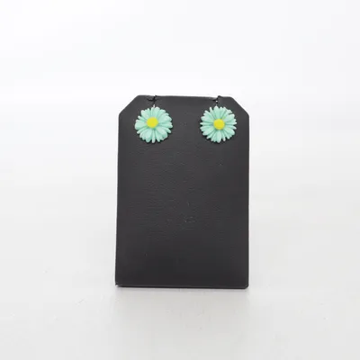 Oorbellen (Turquoise, Geel) Onbekend materiaal