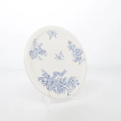Assiette (Blanc, Bleu)