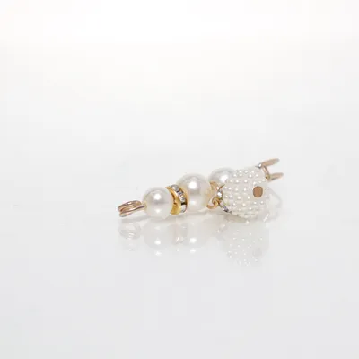 Broche (Wit, Geel) Onbekend materiaal