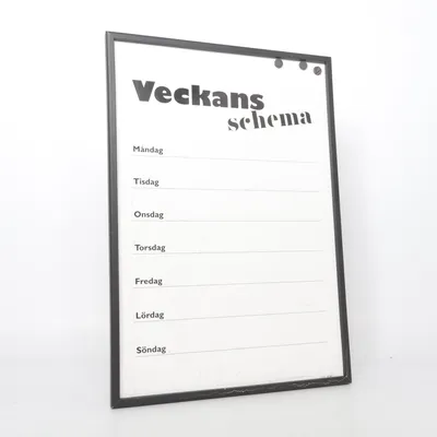 Magnetboard (Weiß, Schwarz)