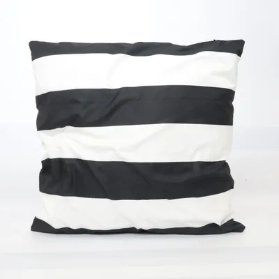 Prydnadskudde (Svart, Vit)