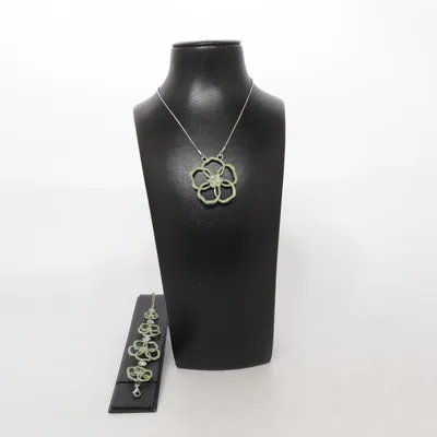 Smyckesset (Grön) från Pilgrim Okänd metall