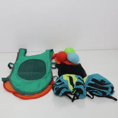 Brännbollsset (Orange, Grön, Svart)