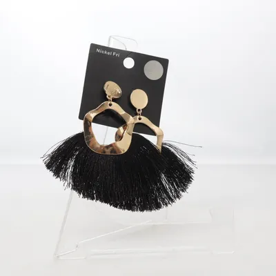 Earrings (Black, Gold) from Ztiz Unknown metal