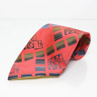 Tie (Red, Multicolored) from Commodore Polyester
