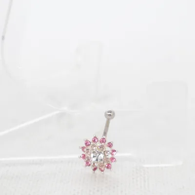 Piercingsmycke (Silverfärgad, Rosa, Flerfärgad) Okänd metall