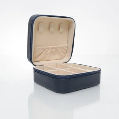 Sieradendoos (Blauw) Imitatieleer