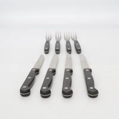 Cutlery (Black, Silver) from Rostfritt
