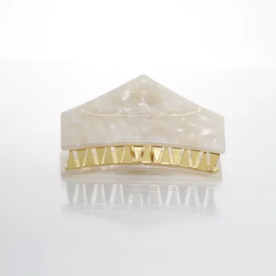 Haarklem (Wit, Beige, Goud)