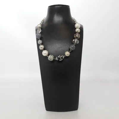 Halskæde (Sølv, Flerfarvet) fra Pearls for Girls Ukendt metal