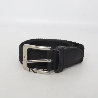 Ceinture (Noir) de Hand Crafted Coton, Cuir, Polyester