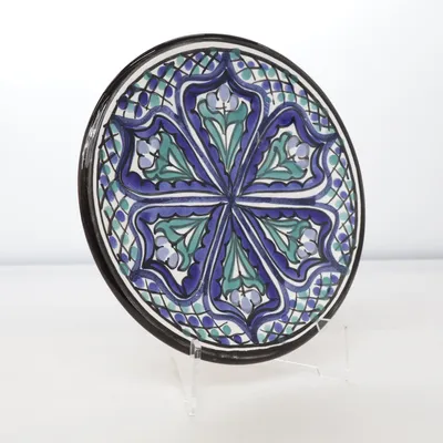 Assiette murale (Blanc, Multicolore)
