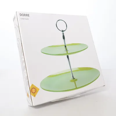 Våningsfat (Grön) från Dorre