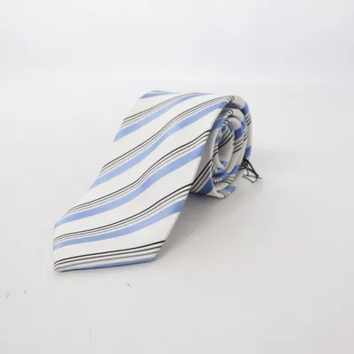Cravate (Bleu, Blanc, Gris) de René Chagal Polyester