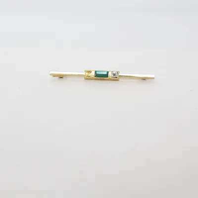 Broche (Or, Vert) Métal inconnu