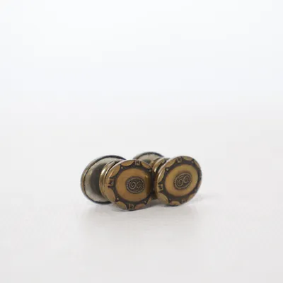 Manschettknappar (Guldfärgad) Okänd metall