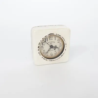 Table clock (White) from Loberon