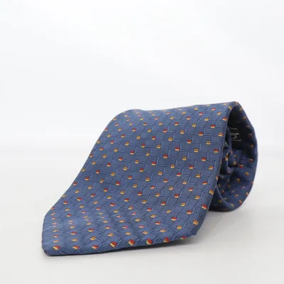 Slips (Blå, Flerfarvet) fra Salvatore Ferragamo Silke