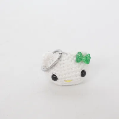 Keyring (White, Green) from Hello Kitty