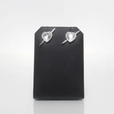 Oorbellen (Zilver, Wit) Onbekend materiaal