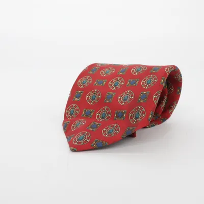 Krawatte (Rot, Blau, Mehrfarbig) von Pierre Cardin Seide