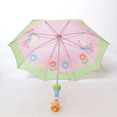 Paraply (Rosa, Grön, Flerfärgad)