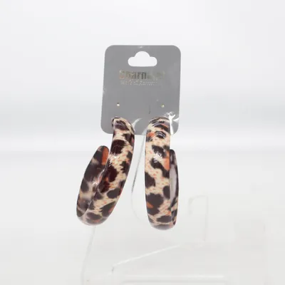 Earrings (Brown, Multicolored) from Charmant Unknown metal