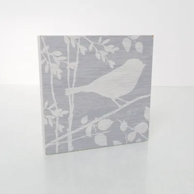 Väggplakett (Grå, Vit)