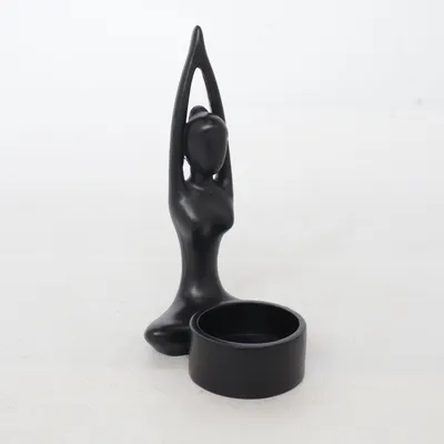 Teelichthalter (Schwarz) von Form Living