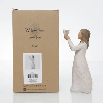 Figur (Hvid, Beige, Brun) fra Willow Tree
