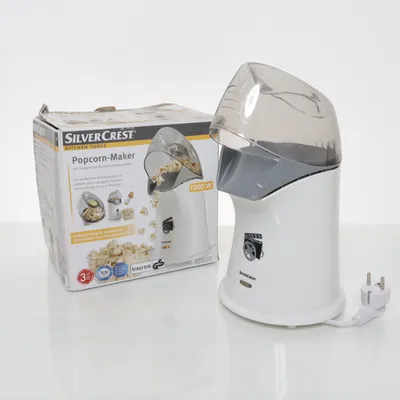 Popcornmaskin (Vit) från Silver Crest