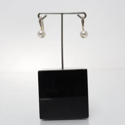 Örhängen (Guldfärgad, Vit) Okänd metall