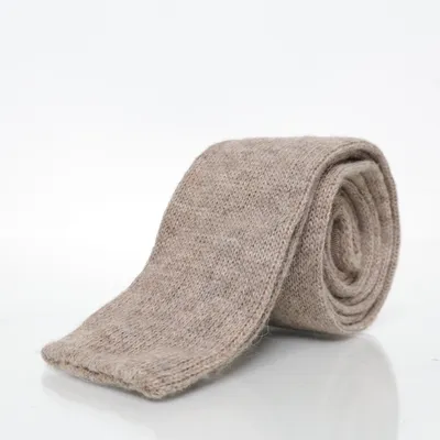 Tie (Beige) from Suitsupply Viscose, Wool, Acrylic, Yak wool