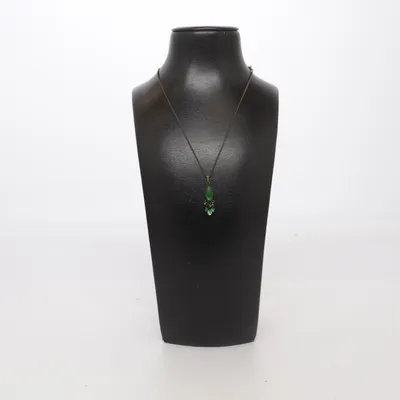 Halsband (Svart, Grön) Okänd metall, Plast