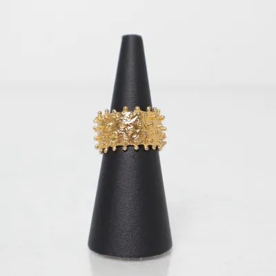 Ring (Guldfärgad) från Glambou Okänd metall, Mässing