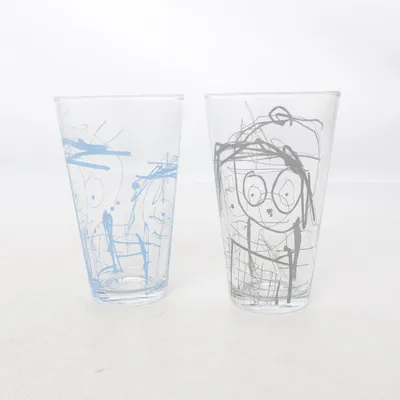 Glas (Transparent, Blå)