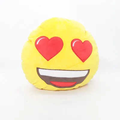 Coussin décoratif (Jaune, Rouge, Multicolore) de Emoji Polyester