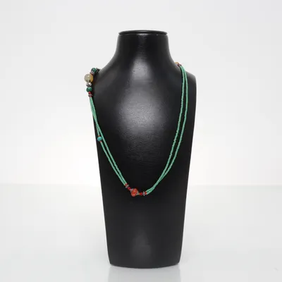Ketting (Groen, Zilver, Meerkleurig) Onbekend materiaal