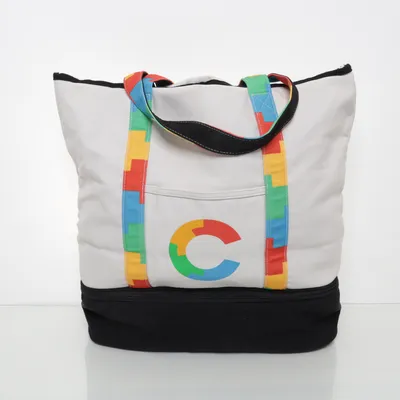 Tygpåse (Vit, Flerfärgad) från Google