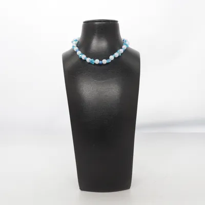 Collier (Bleu, Blanc) Métal inconnu