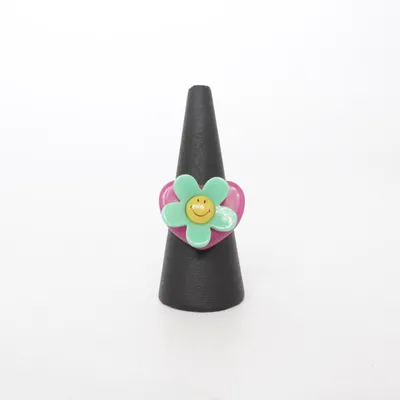 Ring (Lila, Meerkleurig) Onbekend materiaal