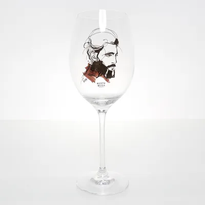 Wijnglas (Zwart, Meerkleurig) van Kosta Boda