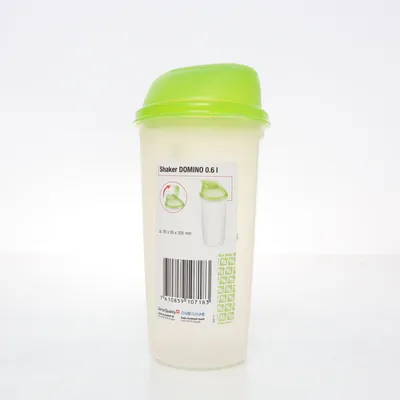 Shaker à protéines (Transparent, Vert) de Domino
