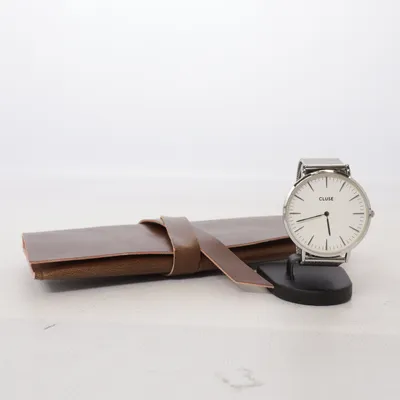 Armbandsur (Silverfärgad, Vit, Brun) från Cluse