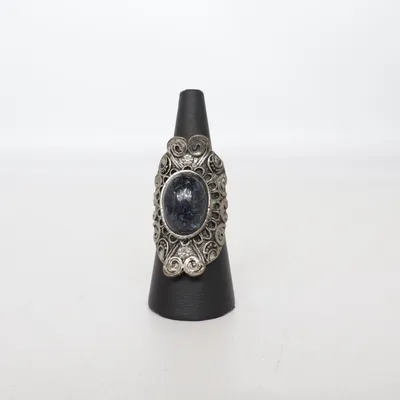 Ring (Silver, Blue) Unknown metal