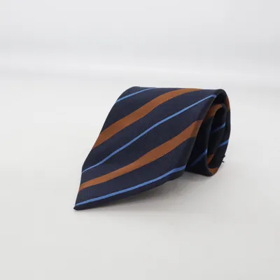 Tie (Blue, Brown) from Hemley Silk