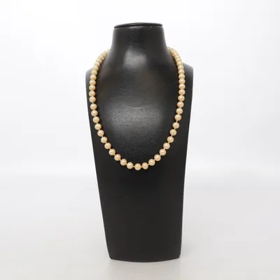 Halsband (Beige) från Silver Okänd metall