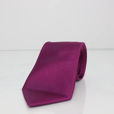 Tie (Purple) from Enrico Mori Cotton, Polyester, Silk