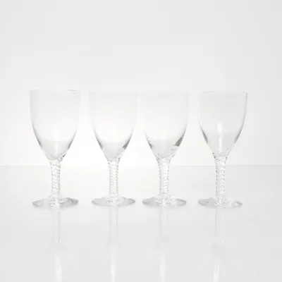 Vinglas (4 st vinglas Orrefors Anne Nilsson Swirl i mycket fint skick!) från Orrefors